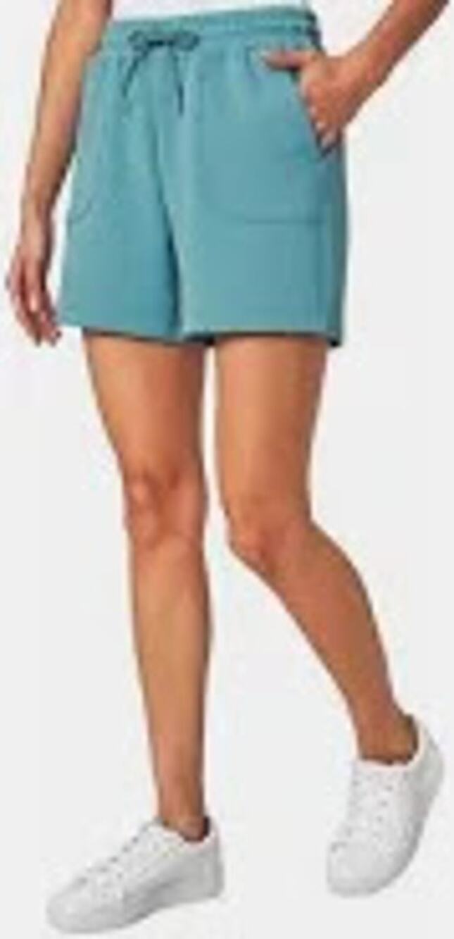 Mondetta Ribbed Pull On Stretch Shorts Sz XL Scuba Active High Waist Comfort